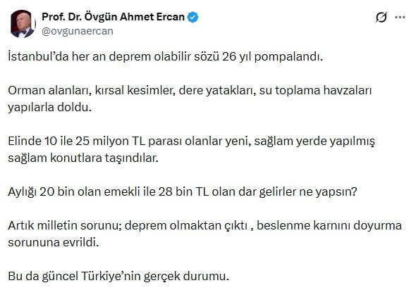 Deprem uzmanı Ahmet Ercan asıl tehlikeyi açıkladı: İşte dikkat çeken Türkiye geneli deprem analizi - Resim : 1