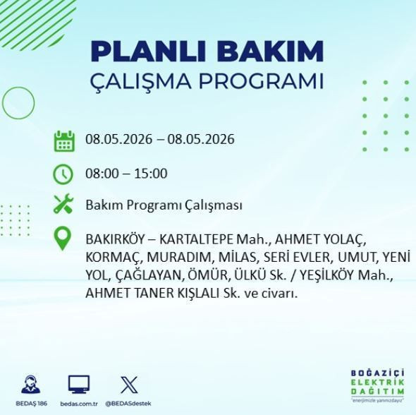 İstanbul'da karanlık cuma: Hangi ilçelerde elektrik kesintisi olacak? - Resim: 7