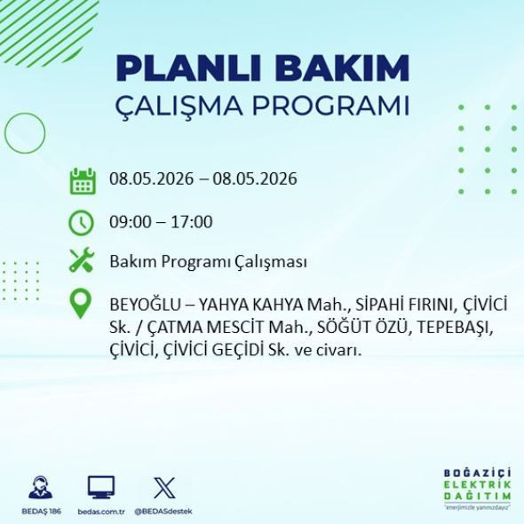 İstanbul'da karanlık cuma: Hangi ilçelerde elektrik kesintisi olacak? - Resim: 4