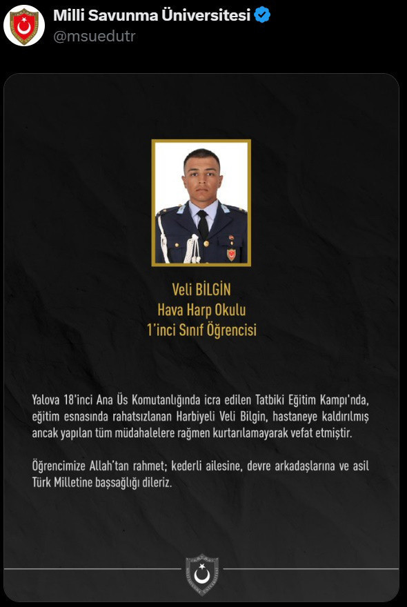 Acı haber eğitim kampından gelmişti: Şehit Harbiyeli son yolculuğuna uğurlandı - Resim : 4