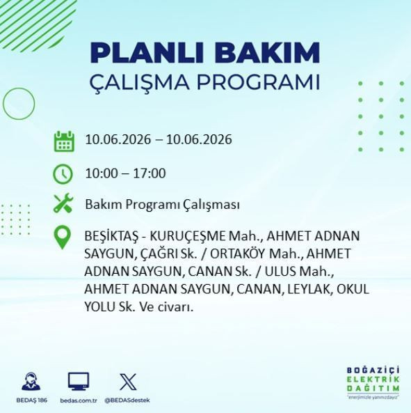 İstanbul’da karanlık saatler: Hangi ilçelerde elektrik kesintisi olacak? - Resim: 17