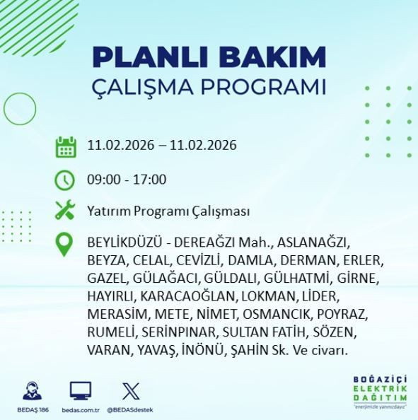İstanbul’da karanlık günler: 11 Şubat elektrik kesintisi - Resim: 10