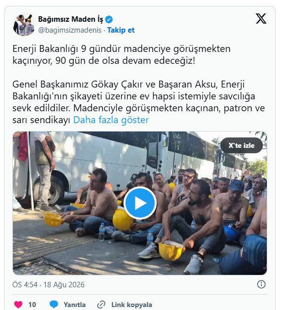 Madencilere destek veren Aksu ve Çakır'a ev hapsi talebi - Resim : 1