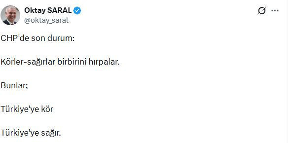 Butlan sonrası Saray'dan ilk ses: Körler-sağırlar birbirini hırpalar - Resim : 1
