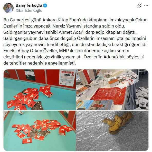 Ankara Kitap Fuarı’nda Orkun Özeller’in kitapları hedef alındı - Resim : 2