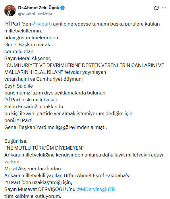 İYİ Parti'nin Meral Akşener diyeti: Ahmet Zeki Üçok "Sorumlu Akşener" dedi - Resim : 2