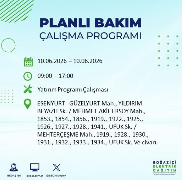 İstanbul’da karanlık saatler: Hangi ilçelerde elektrik kesintisi olacak? - Resim: 12