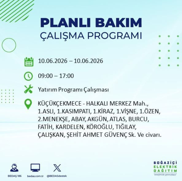 İstanbul’da karanlık saatler: Hangi ilçelerde elektrik kesintisi olacak? - Resim: 6