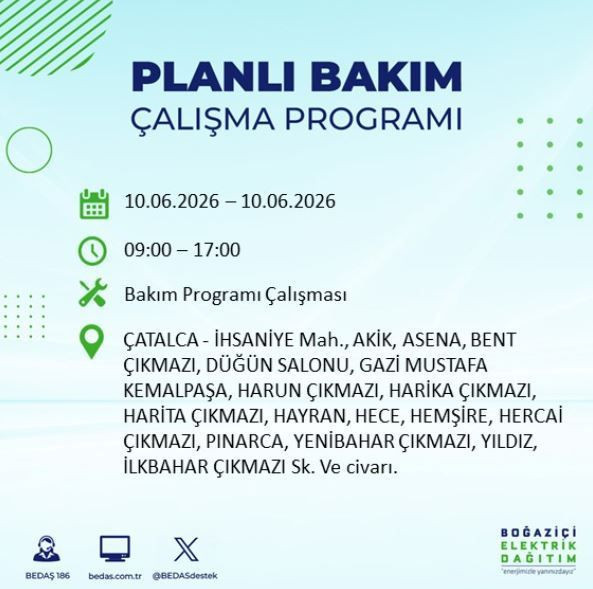 İstanbul’da karanlık saatler: Hangi ilçelerde elektrik kesintisi olacak? - Resim: 15