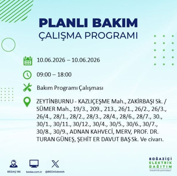 İstanbul’da karanlık saatler: Hangi ilçelerde elektrik kesintisi olacak? - Resim: 2