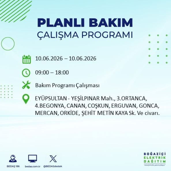 İstanbul’da karanlık saatler: Hangi ilçelerde elektrik kesintisi olacak? - Resim: 11
