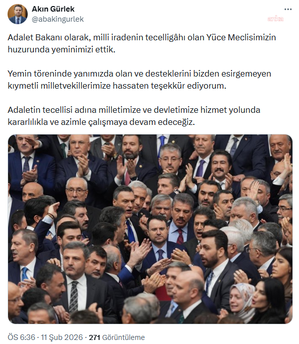 Kavgalı yemin töreni sonrası Akın Gürlek'ten ilk açıklama - Resim : 2