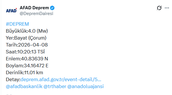 Çorum'da deprem - Resim : 1