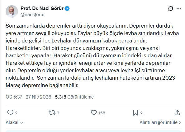 Naci Görür depremlerin ana kaynağını açıkladı: O ili işaret etti - Resim : 2