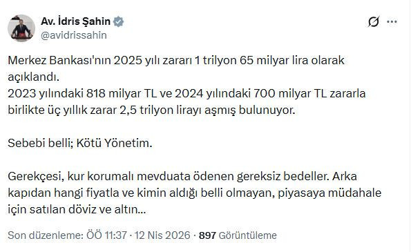 DEVA Partisi’nden Merkez Bankası bilançosuna sert tepki - Resim : 1