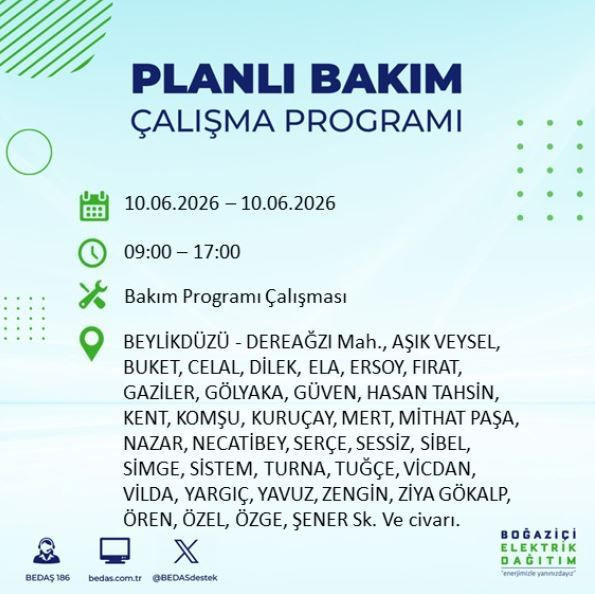İstanbul’da karanlık saatler: Hangi ilçelerde elektrik kesintisi olacak? - Resim: 16