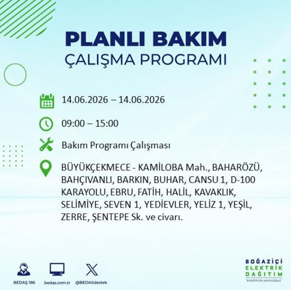 Saatlerce elektrik olmayacak: İstanbul'da yaşayanlar dikkat - Resim: 10