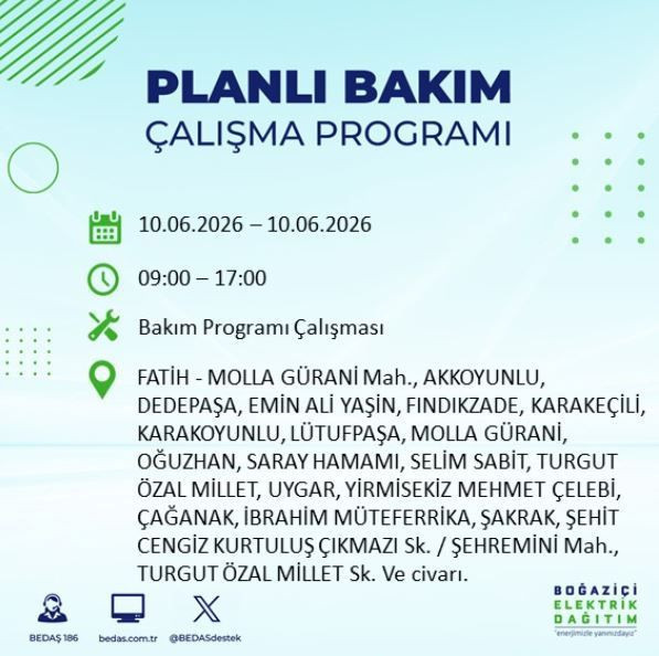 İstanbul’da karanlık saatler: Hangi ilçelerde elektrik kesintisi olacak? - Resim: 10