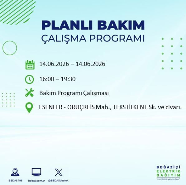 Saatlerce elektrik olmayacak: İstanbul'da yaşayanlar dikkat - Resim: 9