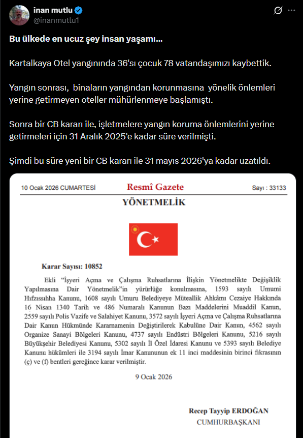 Otellere 'yangın' önlemi düzenlemesi için verilen süre uzatıldı - Resim : 1