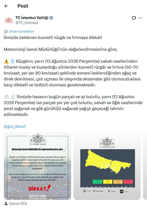 Valilik saat vererek uyardı, İstanbul için alarm verildi: Fırtına ve sağanak geliyor - Resim : 5