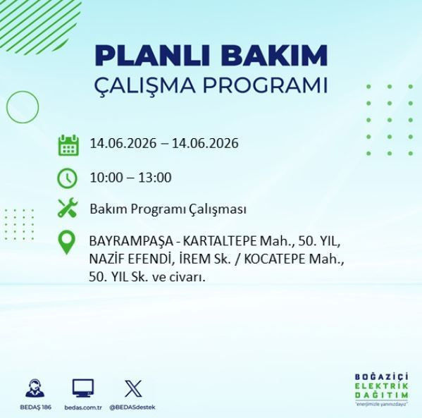 Saatlerce elektrik olmayacak: İstanbul'da yaşayanlar dikkat - Resim: 13
