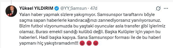 Yüksel Yıldırım Fenerbahçe'nin eski yıldızıyla ilgili iddialara sert çıktı - Resim : 2