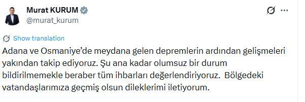 Adana ve Osmaniye'de peş peşe depremler (4 Ekim 2026) - Resim : 9