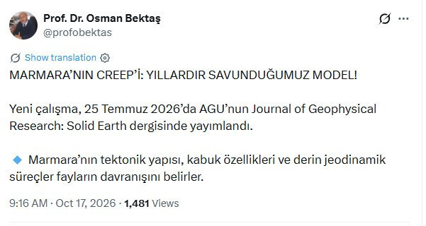 Marmara Fayı'nda dikkat çeken ayrıntı: Bazı bölümlerde farklı farklı bir hareket var - Resim : 1