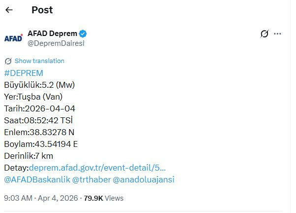 Van depreminin ardından Naci Görür’den kritik açıklama: “7 büyüklüğünde deprem üretebilir” - Resim : 1