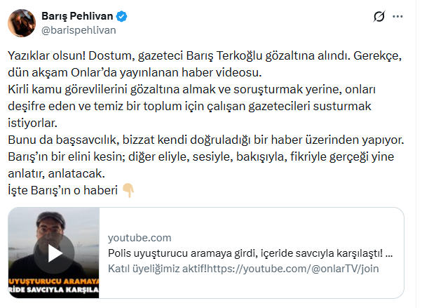 Barış Terkoğlu g&ouml;zaltına alındı - Resim : 1