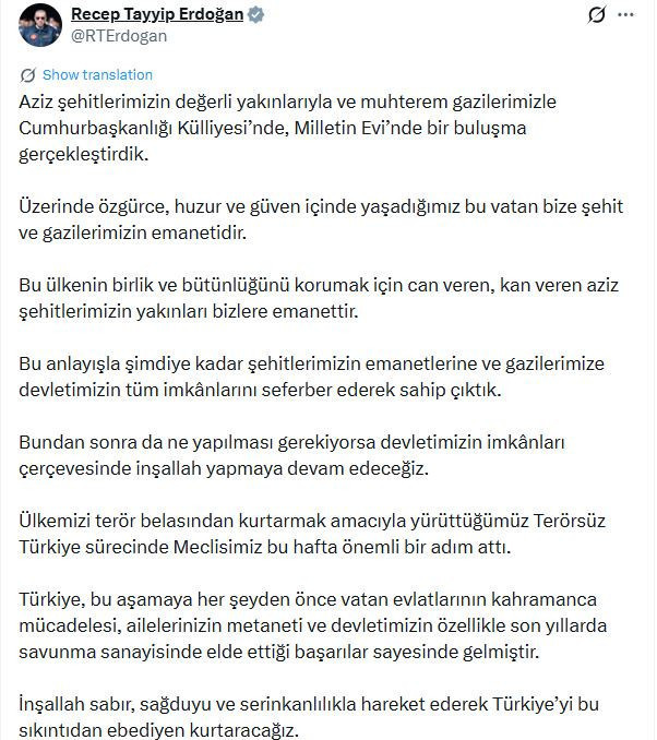 Erdoğan'dan çerçeve yasa açıklaması: İmralı heyetini ağırlamıştı - Resim : 1