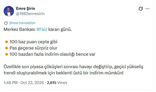 Ekonomistler 9 ay sonra gelen faiz indirimini değerlendirdi: Beklenti üstü bir indirim mümkün - Resim : 1