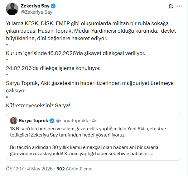 Gülistan Doku cinayetinde AK Parti detayını ortaya çıkaran gazetecinin babası açığa alındı - Resim : 3