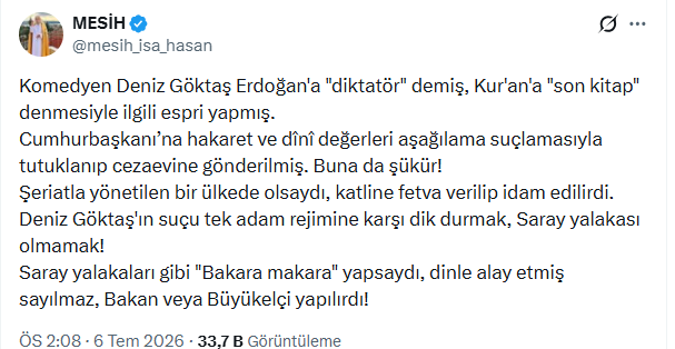 Deniz Göktaş'ı şaşırtacak destek: