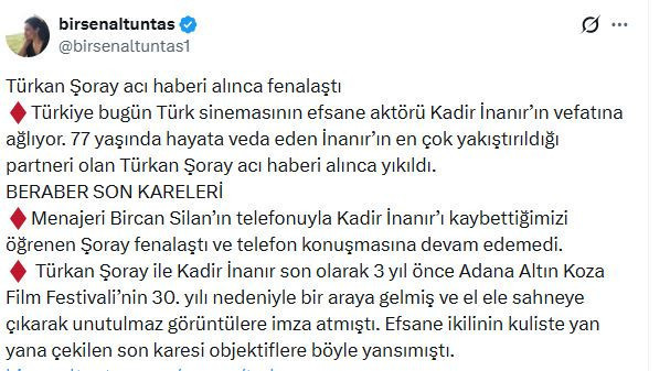 Türkan Şoray Kadir İnanır'ın ölüm haberine dayanamadı: Fenalaştı - Resim : 1