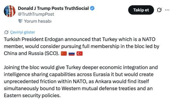 Trump'tan Erdoğan'a Şangay resti: NATO'yu karıştırır - Resim : 2