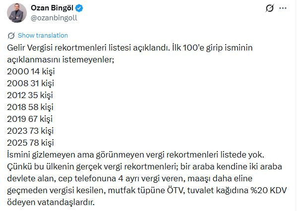 Vergi Uzmanı Ozan Bingöl Türk milletine acı gerçeği açıkladı: Gerçek vergi rekortmeni vatandaştır - Resim : 2