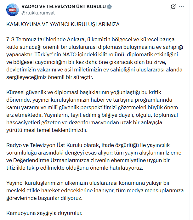 RTÜK'ten yayıncılara NATO ayarı - Resim : 1