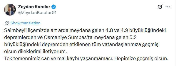 Adana ve Osmaniye'de peş peşe depremler (4 Ekim 2026) - Resim : 10