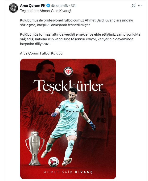 Çorum FK’da iki ayrılık birden - Resim : 1