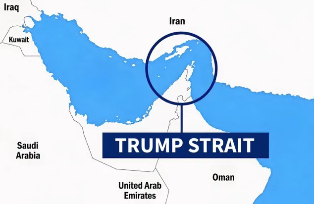 Trump bu kez işi haritaya taşıdı: Hürmüz Boğazı için yeni isim - Resim : 1