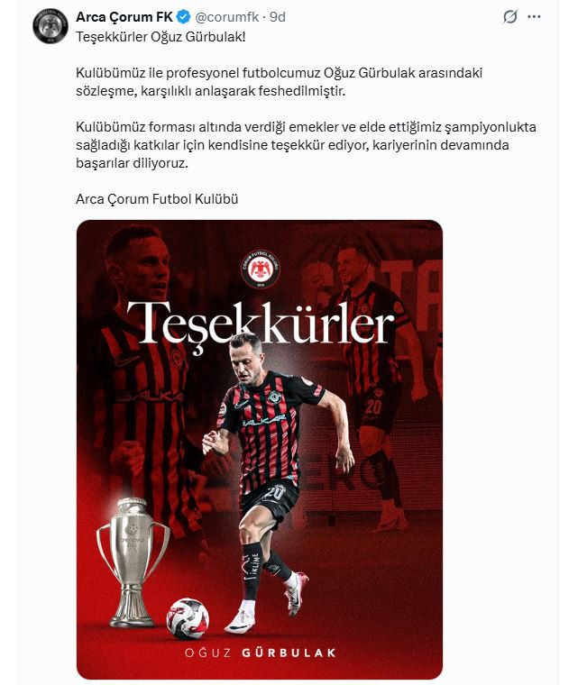 Çorum FK’da iki ayrılık birden - Resim : 2