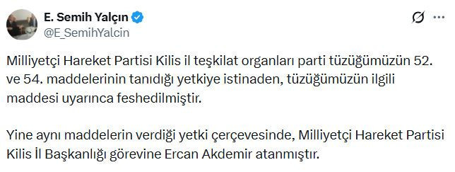 MHP'de bir il teşkilatı daha feshedildi - Resim : 1