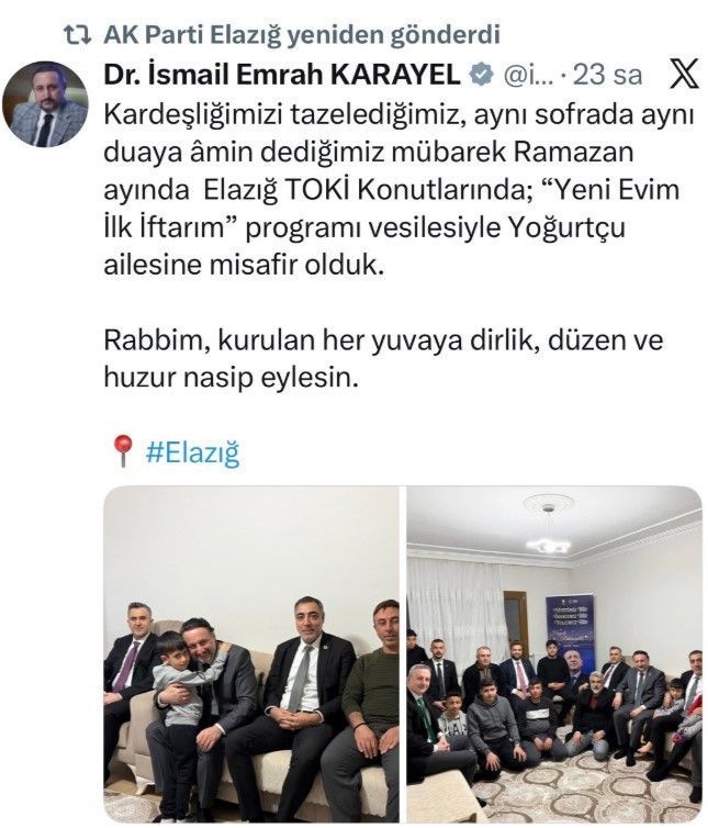 Işıkhan iftara Erdoğan panosu ile gitmişti: Pano Ramazan boyunca tüm ziyaretlerde olacak - Resim : 3