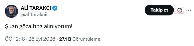 Gazeteci Ali Tarakçı gözaltına alındı - Resim : 2