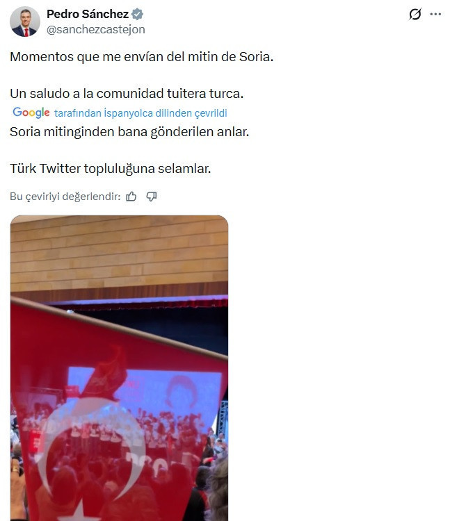 İspanya Başbakanı’ndan Türk sosyal medyasına selam - Resim : 1