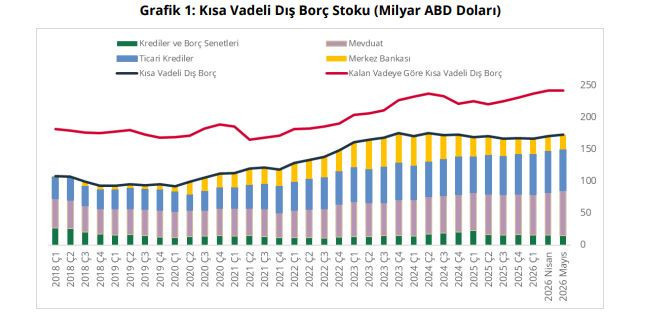 Kısa vadeli dış borç yüzde 1,3 arttı - Resim : 1