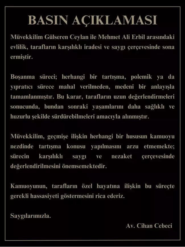 Mehmet Ali Erbil'in 6. evliliği 7 ay sürdü: Gülseren Ceylan ne aldı? Boşanma protokolü ortaya çıktı - Resim: 15