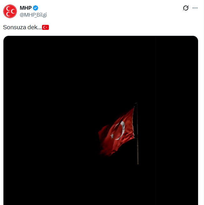 'Ter&ouml;rs&uuml;z T&uuml;rkiye' s&uuml;recinin mimarı MHP'den dikkat &ccedil;eken paylaşım: 'Sonsuza dek' - Resim : 1